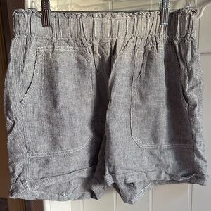 Women's Striped Gray/Blue Shorts